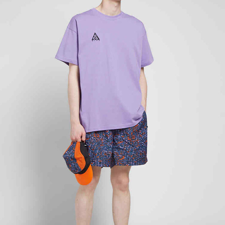 Футболка Men's Nike ACG logo Short Sleeve Purple T-Shirt, фиолетовый — фото 3