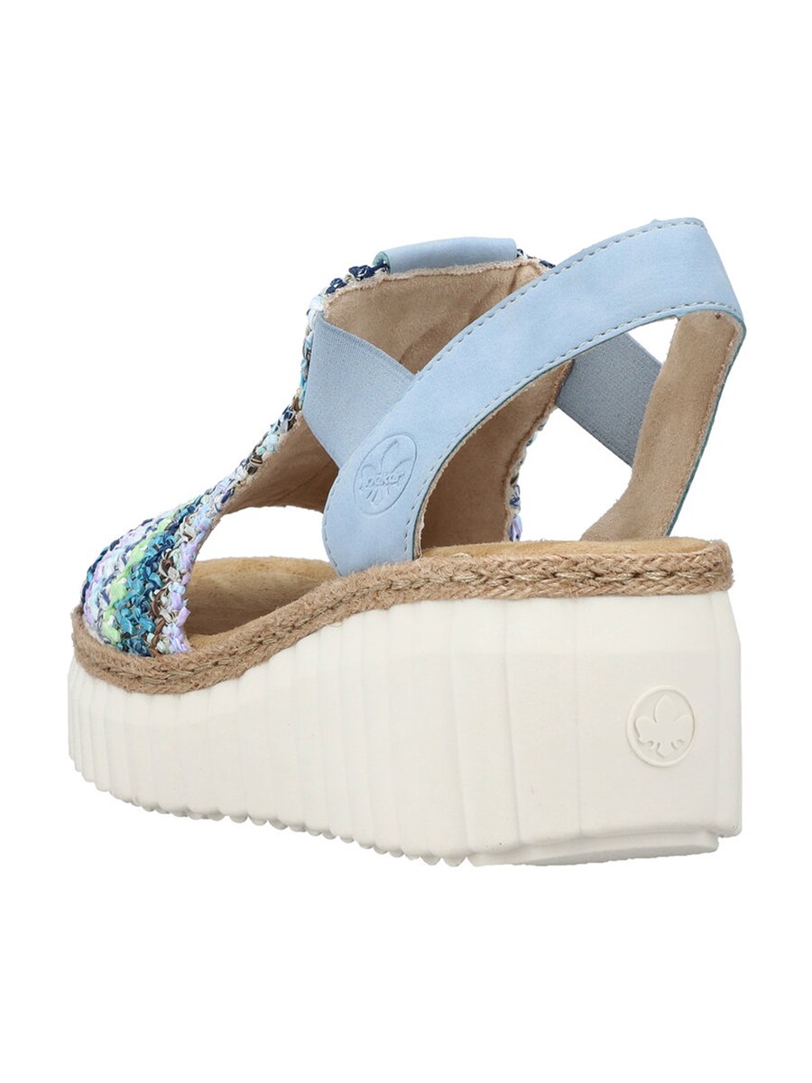 Босоножки на высоком каблуке Rieker Sandals, пастельный синий — фото 4