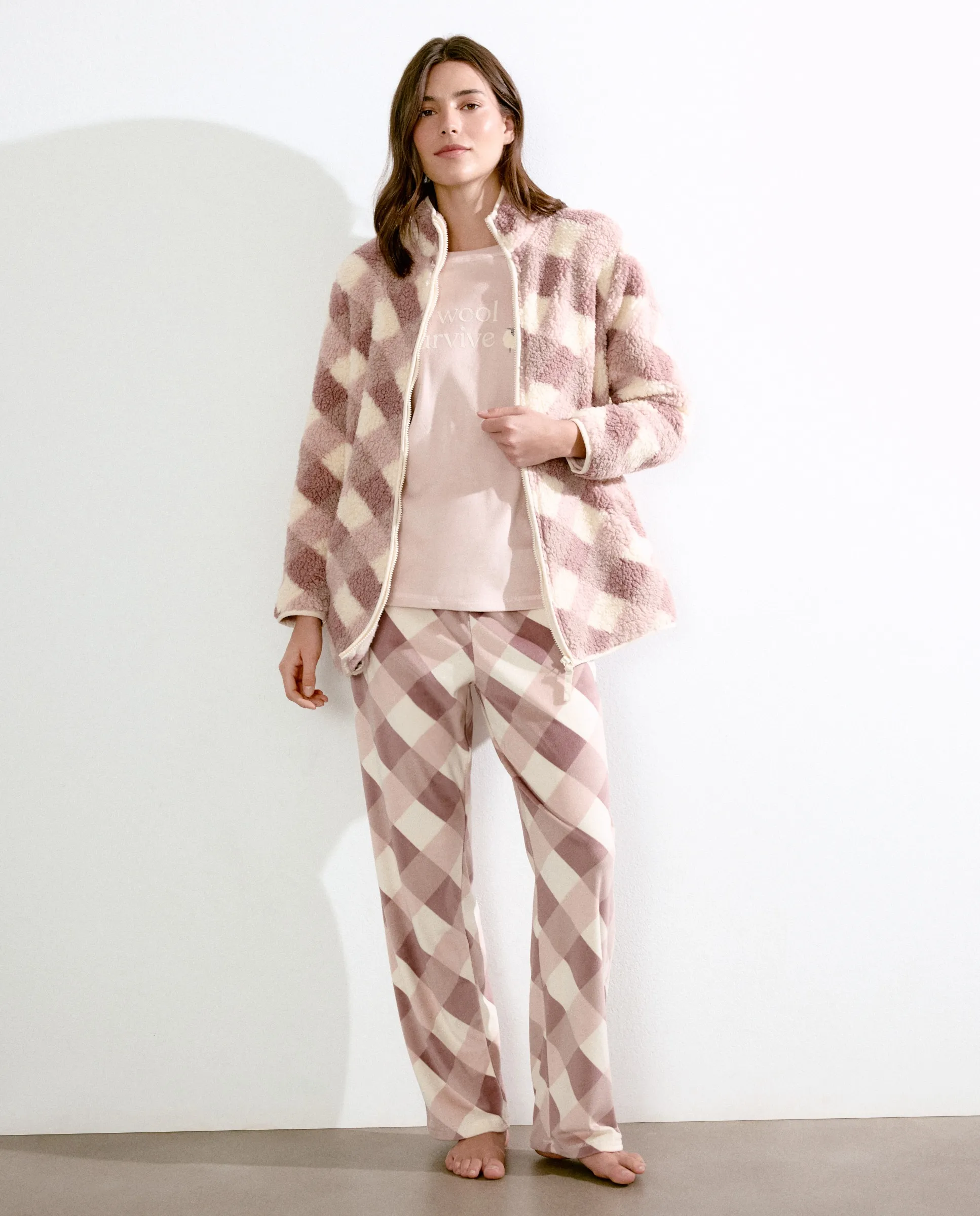 

Женские пижамные штаны с узором Énfasis, розовый