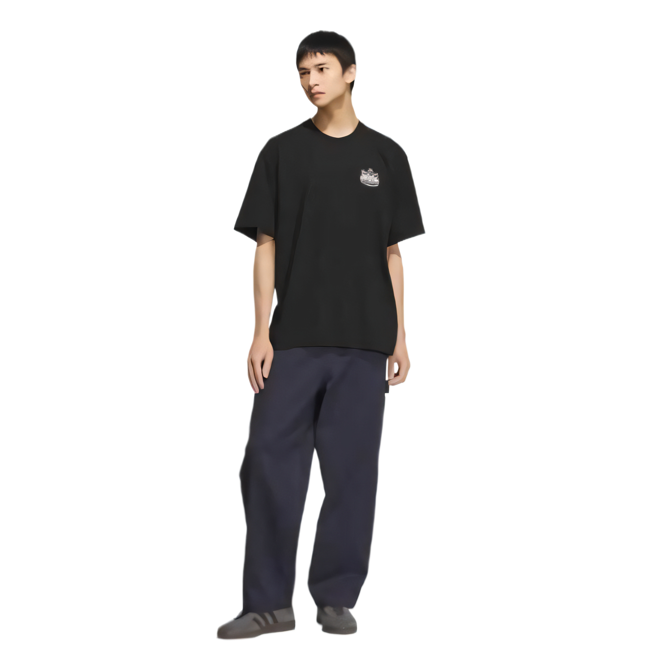 Adidas Originals Футболка Clover Series Unisex Black — фото 3