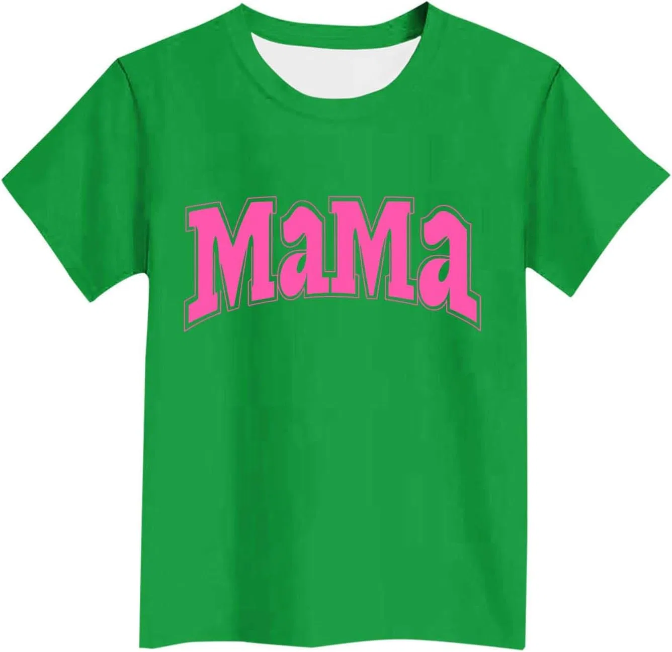 Футболка с принтом Mama, Zzalalana, зеленая