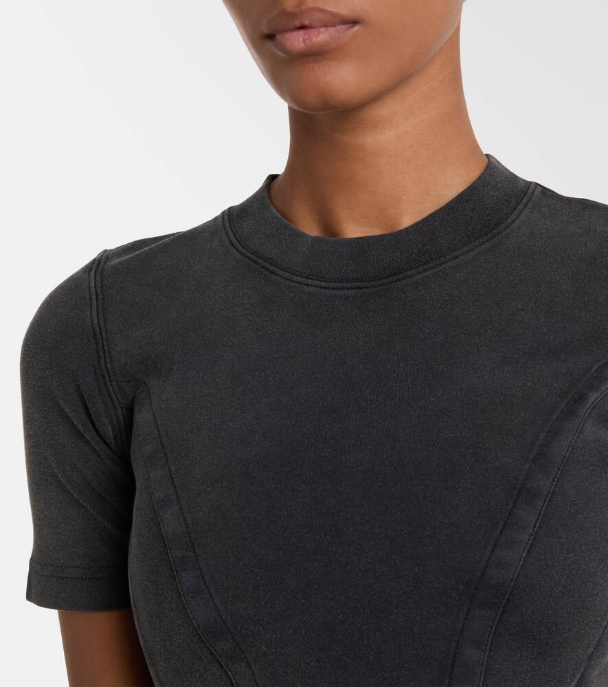 Хлопковая футболка из джерси Balenciaga, Faded Washed Black — фото 4