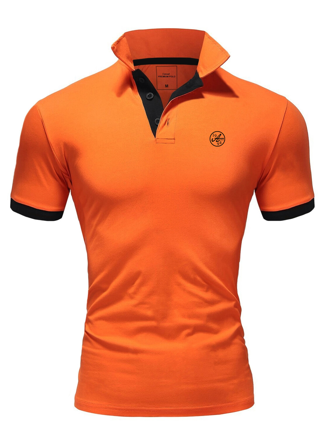 

Поло Amaci&Sons Basic Kontrast Polo Shirt MEMPHIS, оранжевый