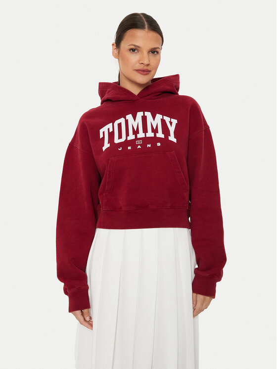 

Свитшот relaxed fit Varsity DW0DW19291 Tommy Jeans, красный