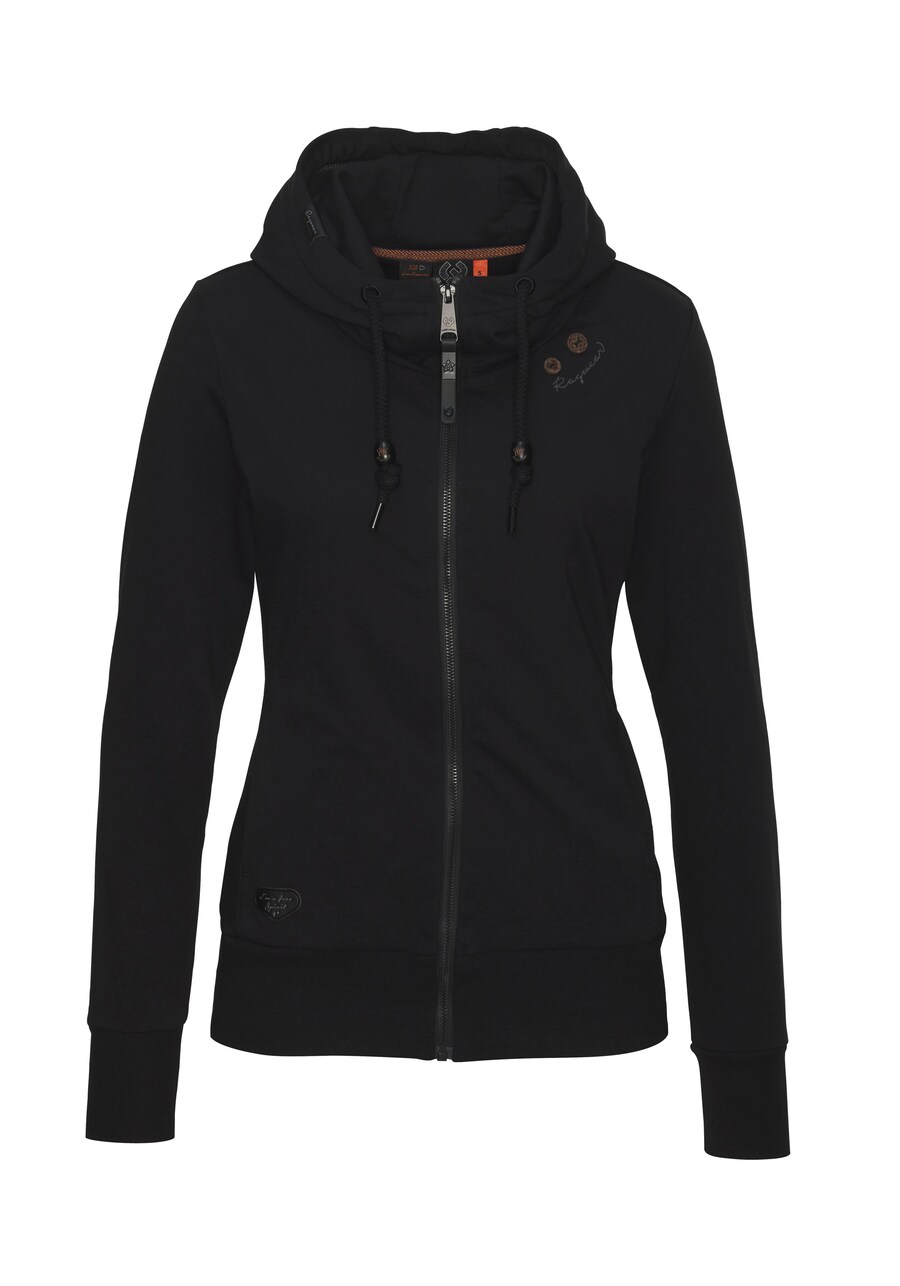 

Толстовка с капюшоном на молнии Ragwear Zip-Up Hoodie, черный