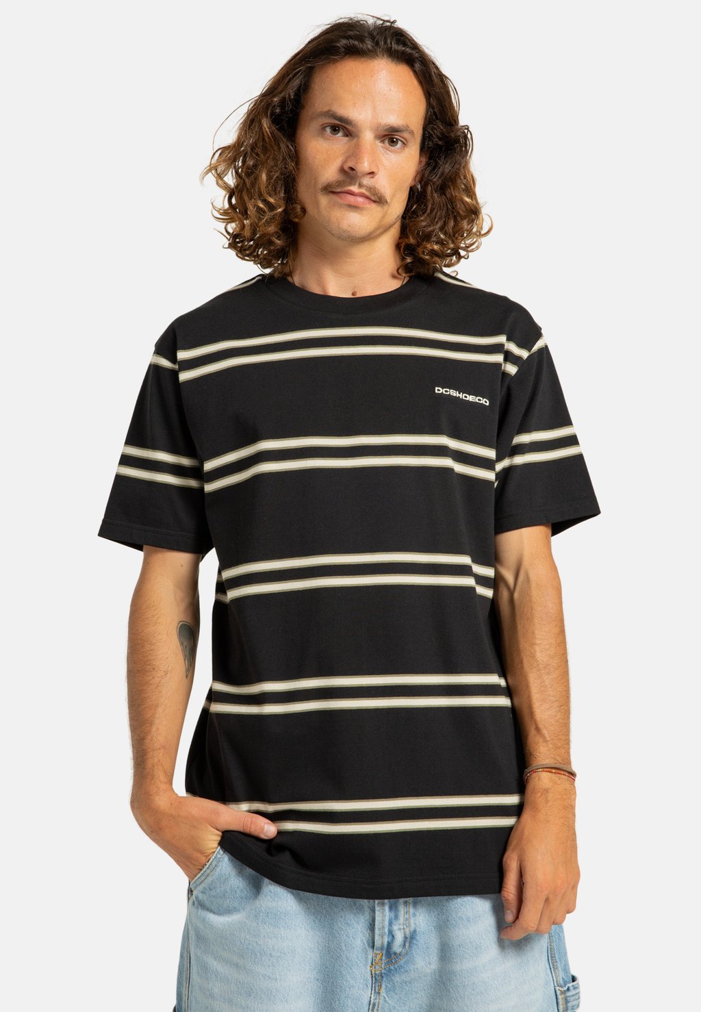 

Футболка с принтом PORTSIDE STRIPE DC Shoes, черный