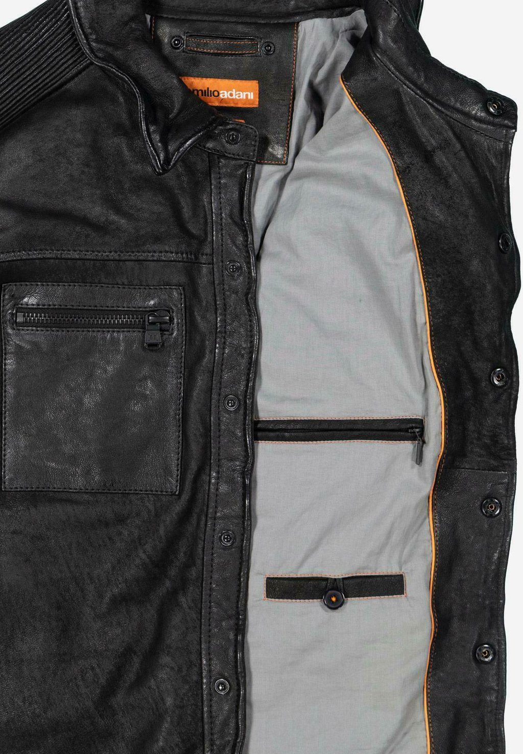 

Кожаная куртка Emilio Adani, черный