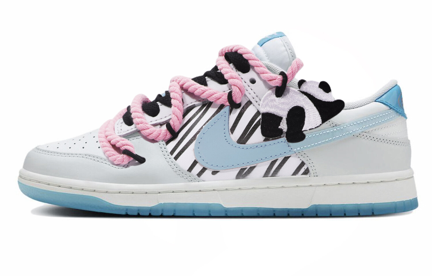 

Кроссовки Nike Dunk Skateboarding Shoes Unisex Low-top White/blue/black, белый/синий