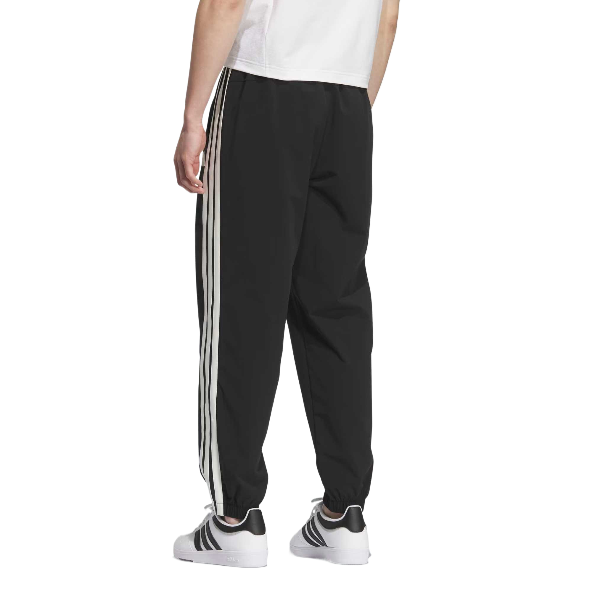 Спортивные штаны мужские вязаные Adidas, черный — фото 3