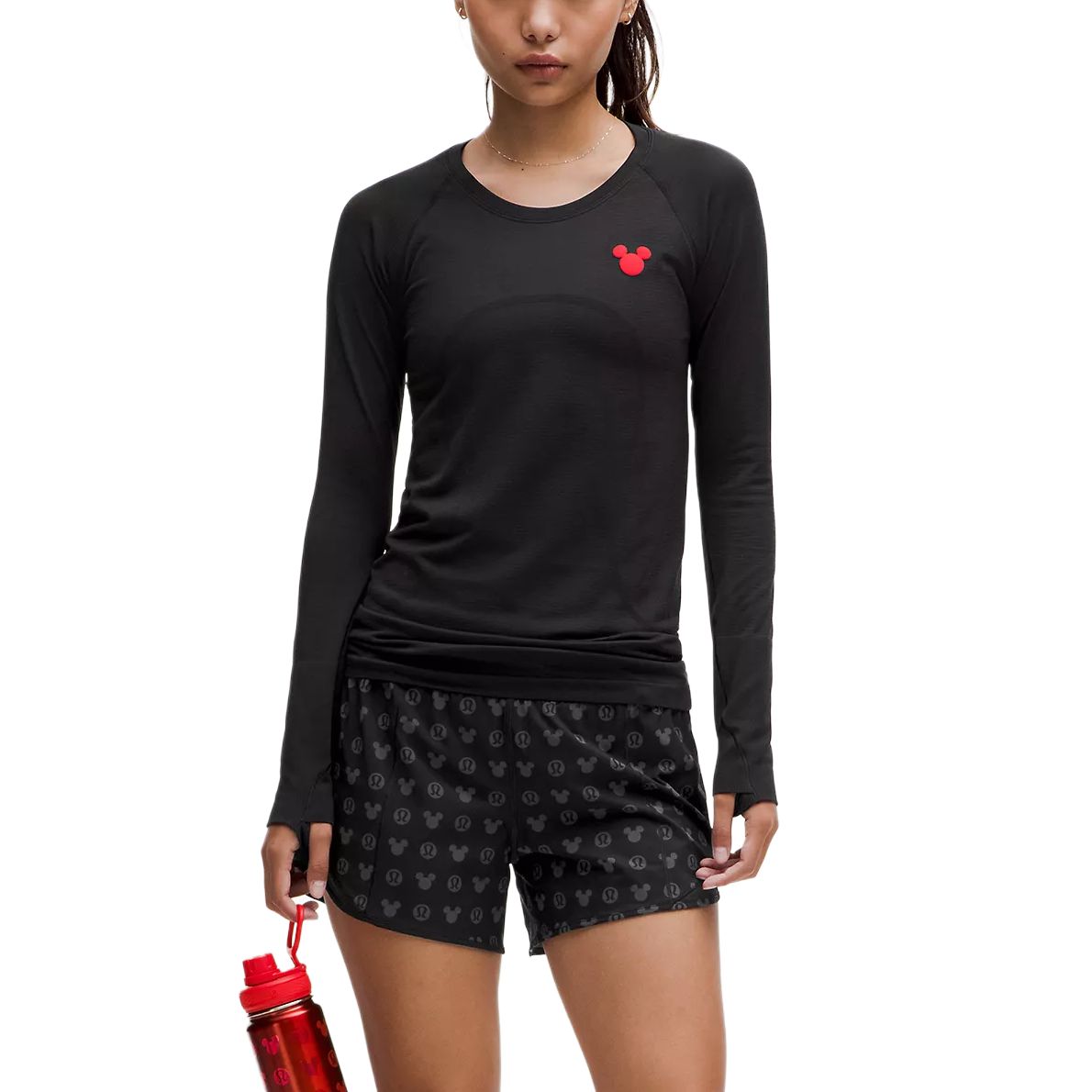 

Футболка Disney Swiftly Tech для женщин Lululemon, черный/blk