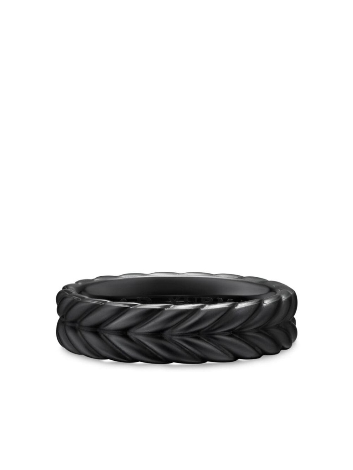 

Титановое шевронное кольцо David Yurman, черный