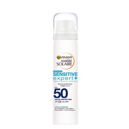 

Sensitive Expert Солнцезащитный спрей для лица и шеи Spf 50, 75 мл, Garnier