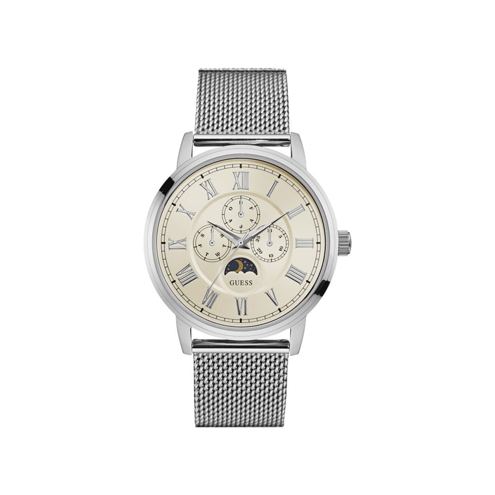 

Часы из серебристой стали GUESS