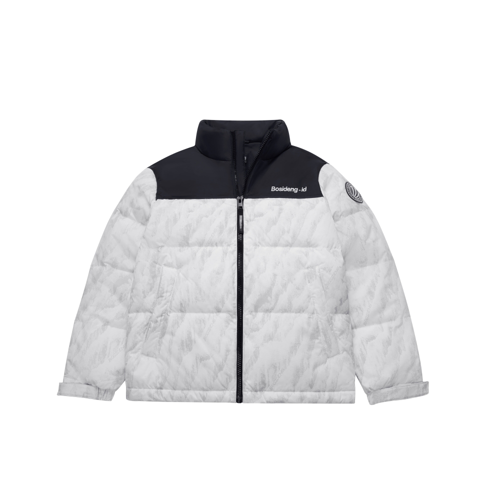 

BOSIDENG Модная спортивная коллекция пуховик унисекс, Light Gray Snow Mountains 9W33