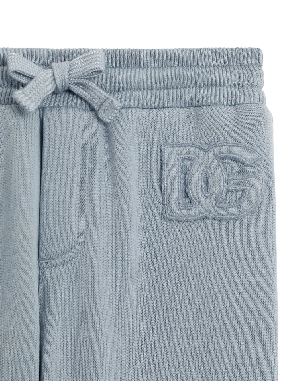 Спортивные брюки с леопардовым принтом Dolce & Gabbana Kids, синий — фото 4