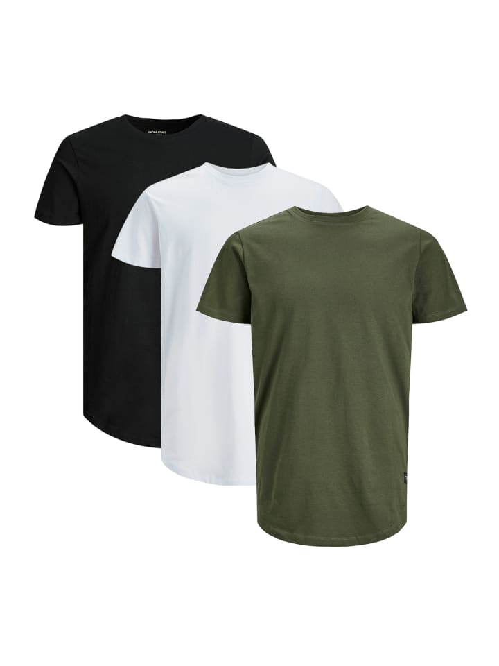 

Футболка Jack & Jones, цвет schwarz/weiß/grün