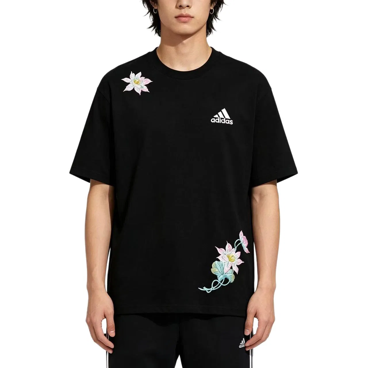 Футболка Adidas Must Haves Unisex Black Crew Neck — фото 4