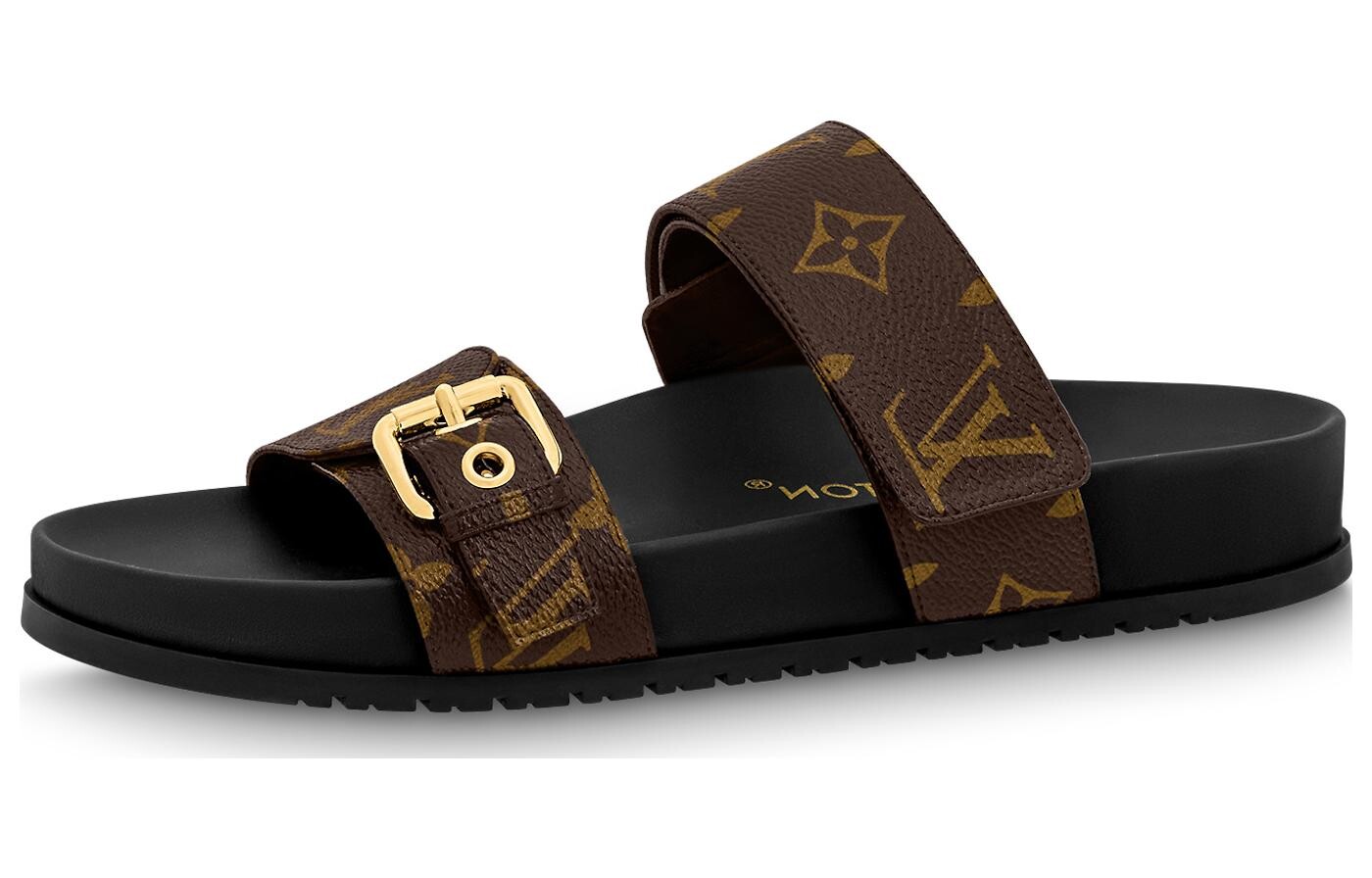 Женские шлепанцы Louis Vuitton Bom Dia, коричневый