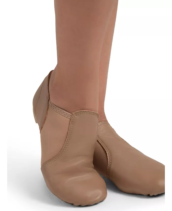 Детские джазовые балетки E-Series с широкой колодкой Capezio, коричневый — фото 2