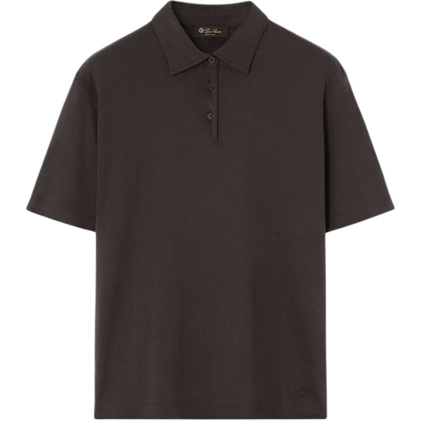 

Loro Piana Футболка-поло женская, коричневая, с воротником-поло, умеренно прямого кроя, Коричневый, Loro Piana Футболка-поло женская, коричневая, с воротником-поло, умеренно прямого кроя