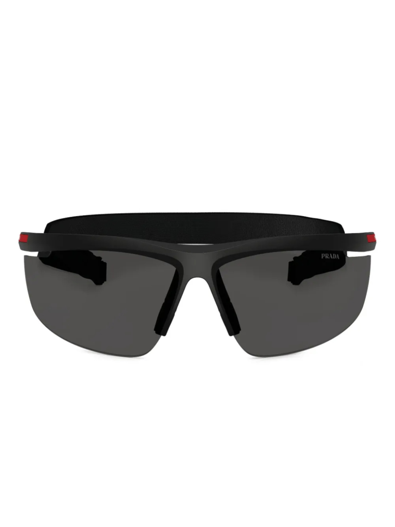 

Prada Linea Rossa shield-frame солнцезащитные очки, черный