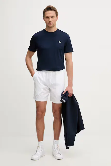 Шорты свободного кроя Lacoste, белый — фото 2