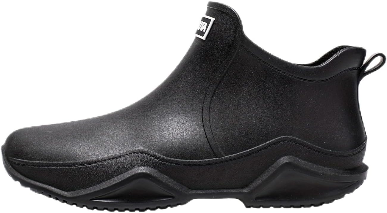 

Мужские модные резиновые сапоги для улицы, для использования на кухне, в саду, при езде на мотоцикле и рыбалке Hoalox, черный