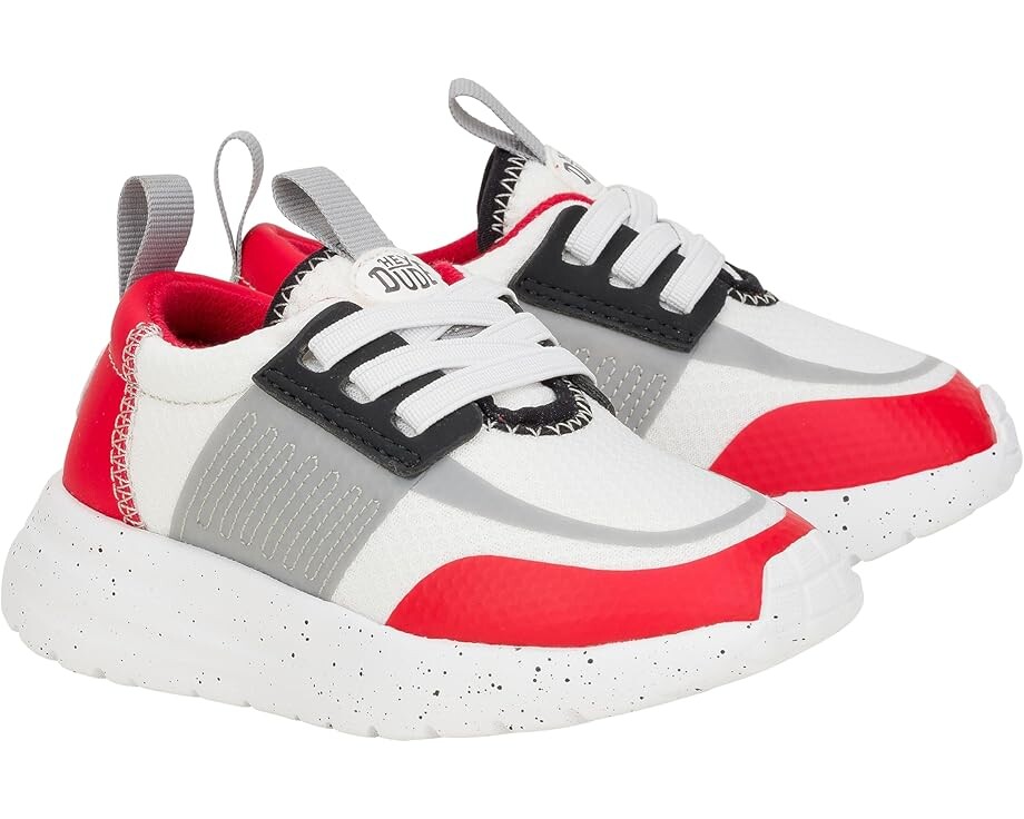 

Кроссовки Hey Dude Kids Sirocco Play Colorblock, цвет White/Red