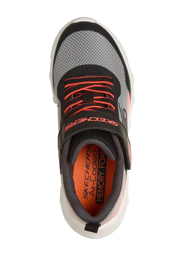 Кроссовки skechers glidestep drift Skechers, Black White Textile Synthetic Orange Trim — фото 3