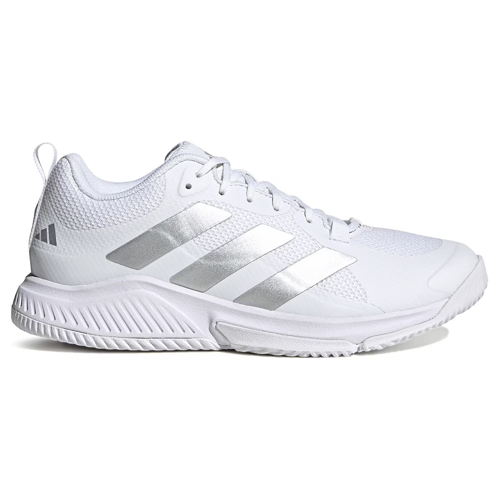 Кроссовки для волейбола Adidas Court Team Bounce 2.0, white/silver metallic/grey — фото 2