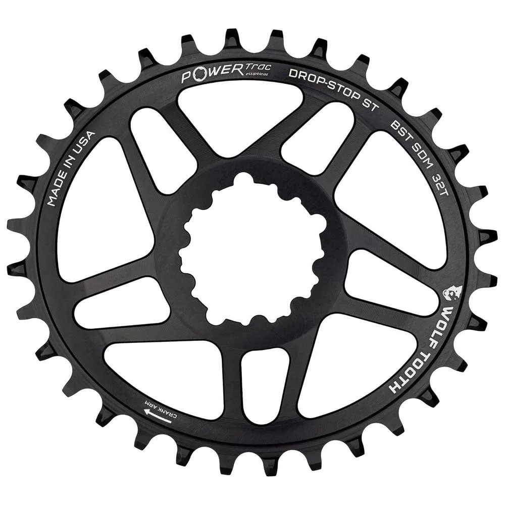 

Звездочка Wolf Tooth Drop ST Sram Boost oval, серебряный