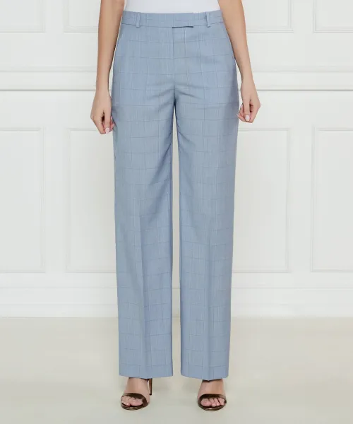 

Шерстяные брюки Tilda6 Straight fit Boss, синий