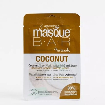 

Увлажняющая маска из листьев кокоса Naturals 9 унций Masque Bar