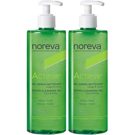 

Очищающий гель для кожи Actipur Purifying Dermo Cleansing Gel 400 мл - Упаковка из 2 шт Noreva
