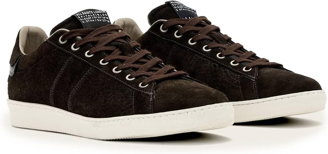 Мужские кроссовки AllSaints Leon Low Top, темно-коричневый — фото 2
