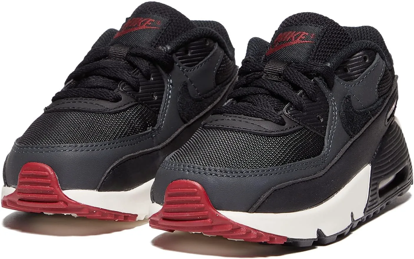 Кроссовки Nike Kid's Air Max 90 LTR, черный/красный/белый — фото 4
