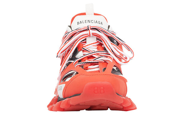 Кроссовки track clear sole low-top sneakers red Balenciaga, красный — фото 3