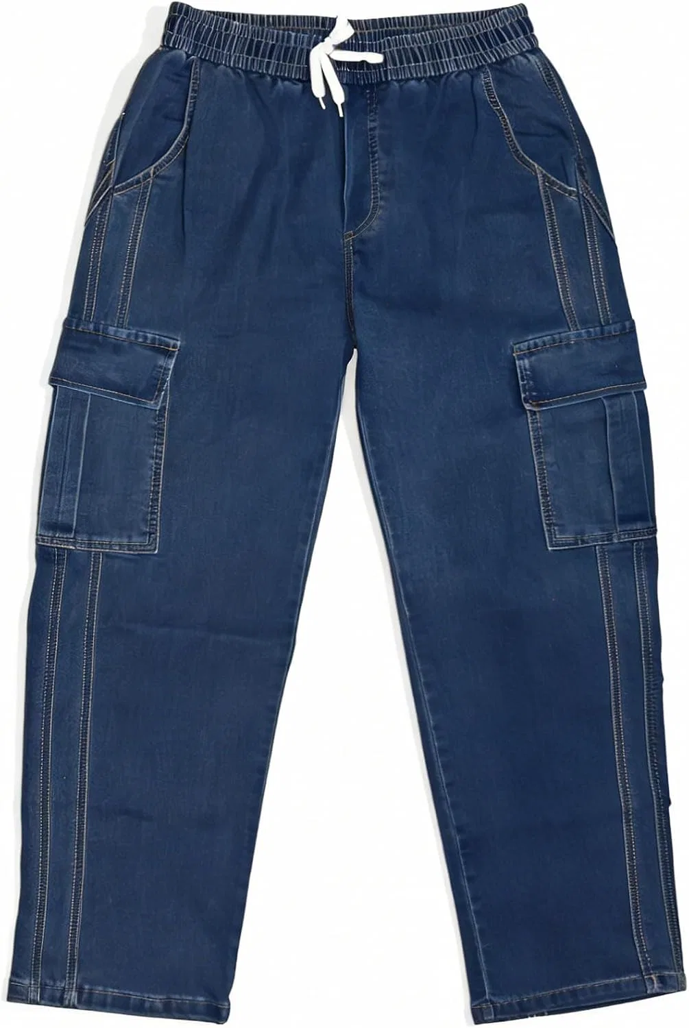 Джинсы карго на резинке Tinted Dark Wash2