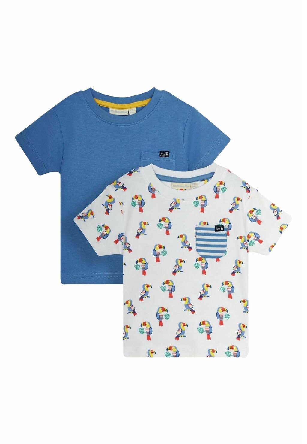 

Комплект футболок REGULAR FIT JoJo Maman Bébé, 2 предмета, белый/синий