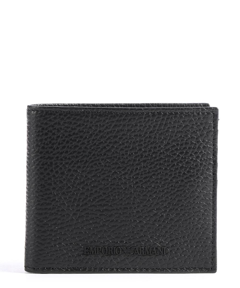 

Кошелек из зерненой кожи Emporio Armani, черный
