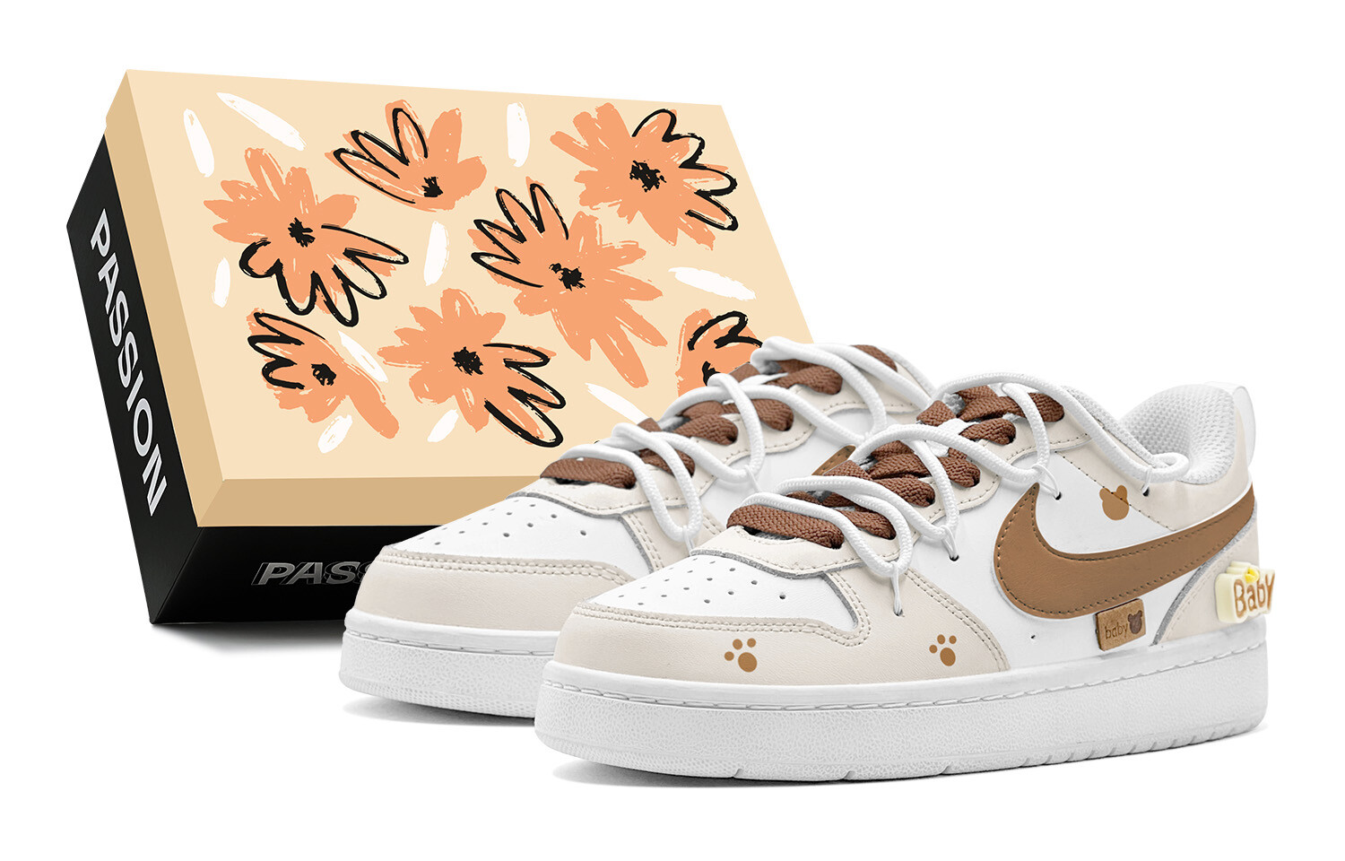 

Кеды Nike Court Borough Skateboard Shoes Women's Low-Top White
