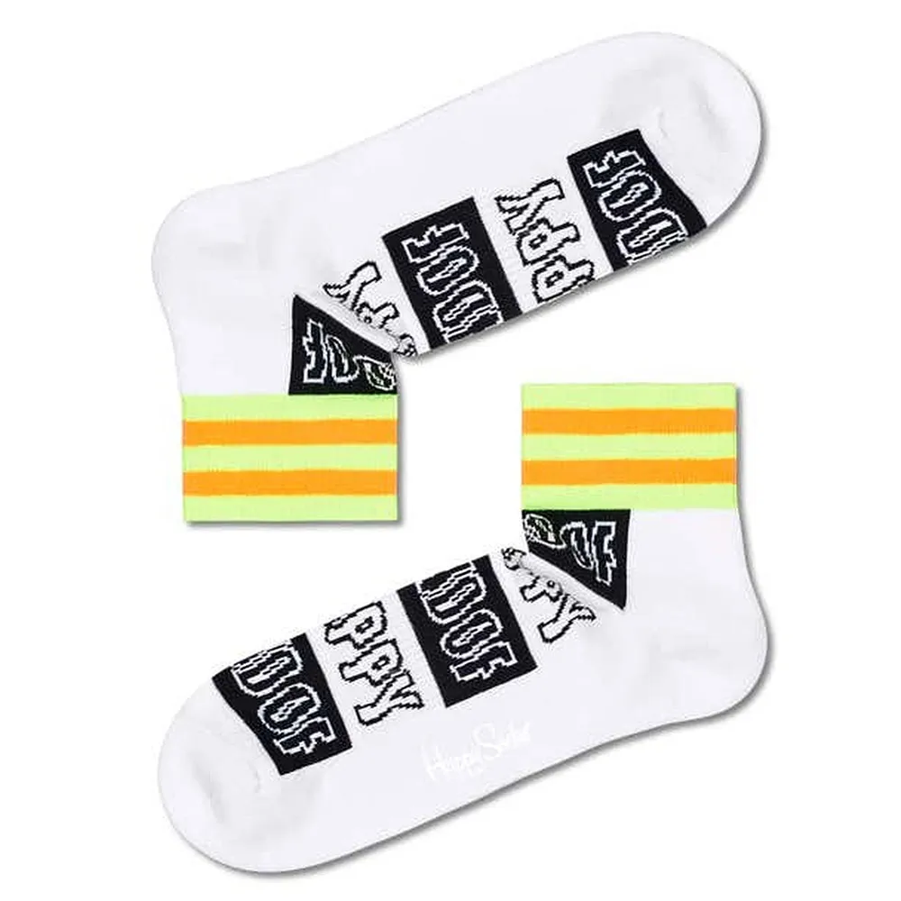 

Носки Happy Happy Stripe 1/4 Crew long, белый