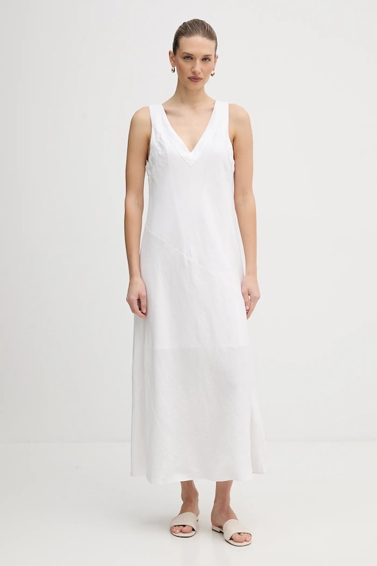

Льняное платье DKNY, белый