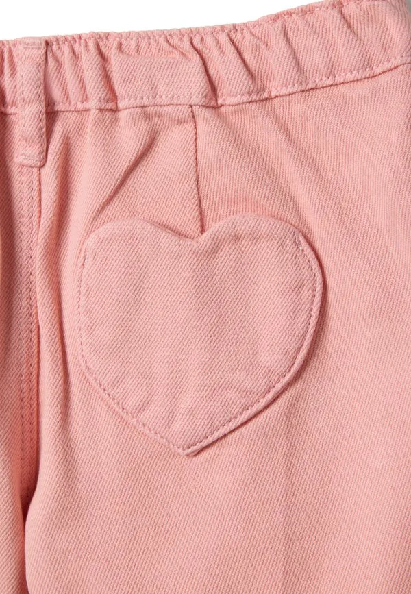 Джинсовая юбка прямого кроя с пуговицами Ovs, Light Pink — фото 4