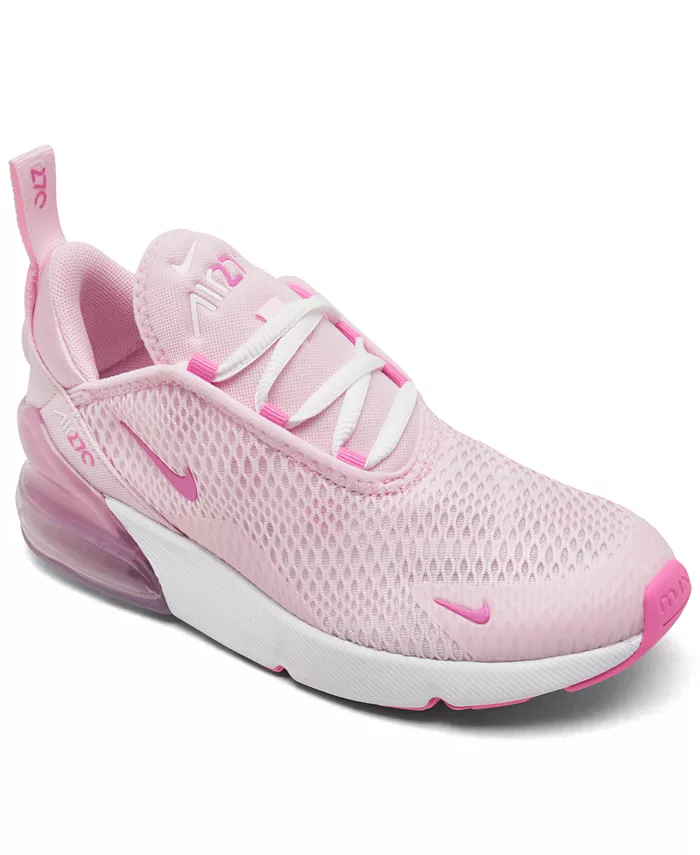 

Детские повседневные кроссовки Air Max 270 для девочек от Finish Line Nike, розовый