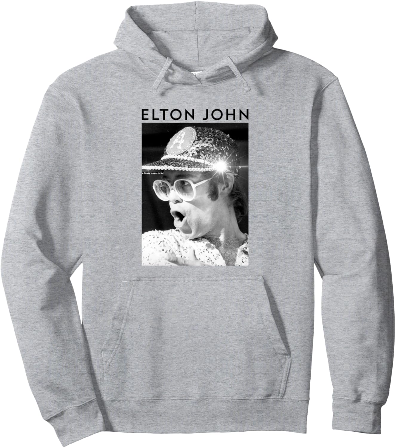 

Официальная черно-белая кепка-худи с пайетками Элтона Джона, серая Elton John, Черный, Официальная черно-белая кепка-худи с пайетками Элтона Джона, серая Elton John