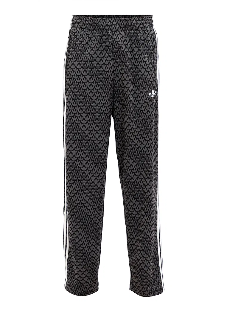 Спортивные брюки свободного кроя с монограммой, Firebird Adidas, черный