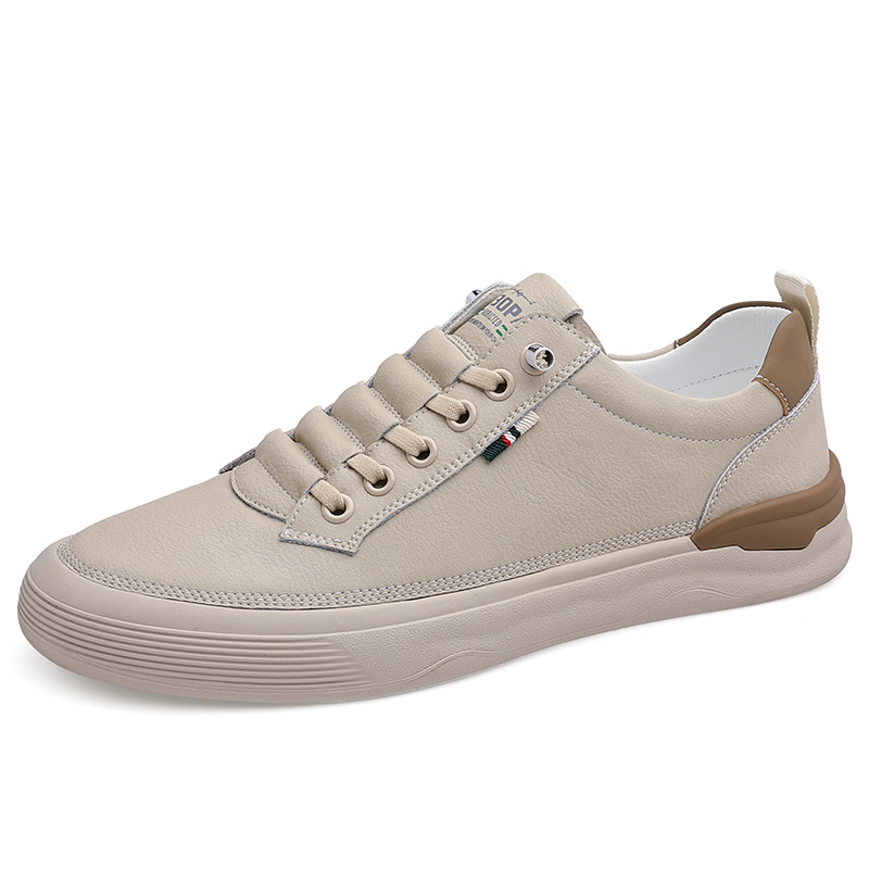 

POPULAR ROUSE PR Мужские низкие скейтерские кеды бежевые, цвет Beige