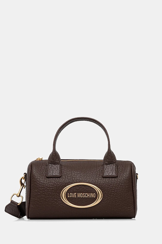 

Кожаная сумка Love Moschino, коричневый