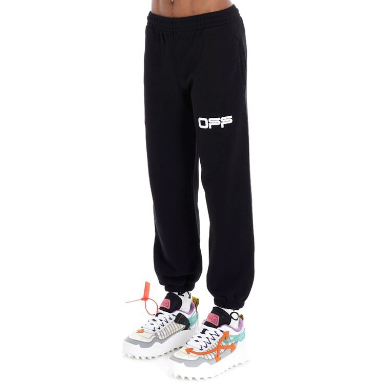 Штаны спортивные Off-White Airport Tape мужские, черный — фото 3